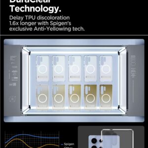 Spigen Ultra Hybrid S MagSafe, clear baltos spalvos - Samsung Galaxy S25 Ultra - Image 9