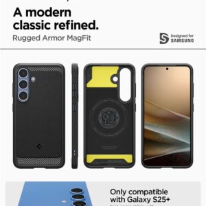 Spigen Rugged Armor MagSafe, matinės juodos spalvos - Samsung Galaxy S25+ - Image 6