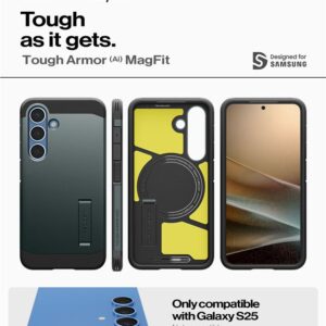 Spigen Tough Armor MagSafe dėklas skirtas Samsung Galaxy S25 - žalios spalvos - Image 12