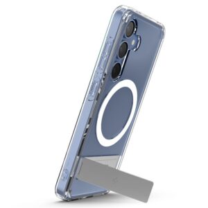 Spigen Ultra Hybrid S MagSafe, clear baltos spalvos - Samsung Galaxy S25 - Image 3