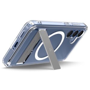 Spigen Ultra Hybrid S MagSafe, clear baltos spalvos - Samsung Galaxy S25 - Image 4