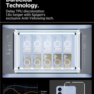 Spigen Ultra Hybrid S MagSafe, clear baltos spalvos - Samsung Galaxy S25 - Image 8