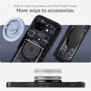 Spigen Ultra Hybrid Mag MagSafe - dėklas skirtas Google Pixel 9a Zero One Black - Image 9