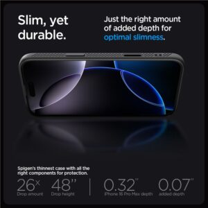 Spigen Liquid Air ”T” MagSafe dėklas skirtas iPhone 16 Pro Max - Matte juodos spalvos - Image 15