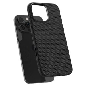 Spigen Liquid Air "T" MagSafe dėklas skirtas iPhone 16 Pro - matte juodos spalvos - Image 17