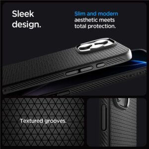 Spigen Liquid Air "T" MagSafe dėklas skirtas iPhone 16 Pro - matte juodos spalvos - Image 19