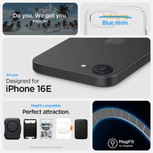 Spigen Crystal Flex MagSafe, clear baltos spalvos - Apple iPhone 17e/16e - Image 13