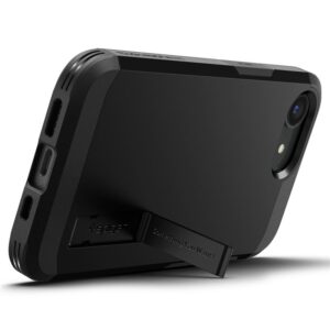 Spigen Tough Armor MagSafe Apple iPhone SE 4 (2025) su Stand - dėklas telefonui juodos spalvos - Image 12