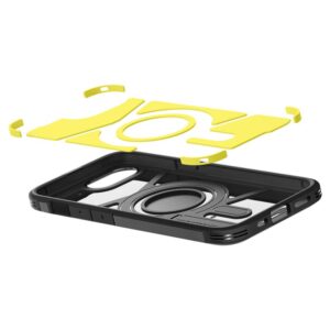 Spigen Tough Armor MagSafe Apple iPhone SE 4 (2025) su Stand - dėklas telefonui juodos spalvos - Image 13