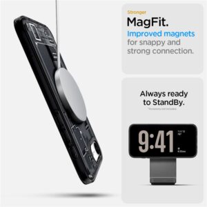 Spigen Ultra Hybrid MagSafe Apple iPhone SE 4 (2025) Zero One - dėklas telefonui juodos spalvos - Image 11