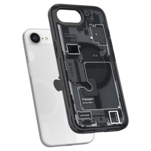 Spigen Ultra Hybrid MagSafe Apple iPhone SE 4 (2025) Zero One - dėklas telefonui juodos spalvos - Image 20
