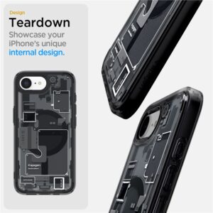 Spigen Ultra Hybrid MagSafe Apple iPhone SE 4 (2025) Zero One - dėklas telefonui juodos spalvos - Image 12