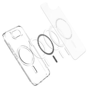 Spigen Ultra Hybrid MagSafe Apple iPhone SE 4 (2025) - dėklas telefonui baltos spalvos, dėklas telefonui skaidrus - Image 11