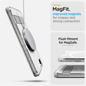 Spigen Ultra Hybrid S MagSafe, clear baltos spalvos - Apple iPhone 17e/16e - Image 9