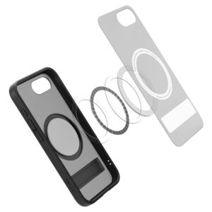 Spigen Ultra Hybrid S MagSafe, frost juodos spalvos - Apple iPhone 17e/16e - Image 12