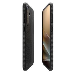 Spigen Liquid Air Samsung Galaxy A36 5G - Matte dėklas telefonui juodos spalvos - Image 19