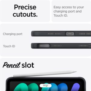 Spigen Nano Pop, juodos spalvos sesame - Apple iPad mini 2024/6 - Image 15