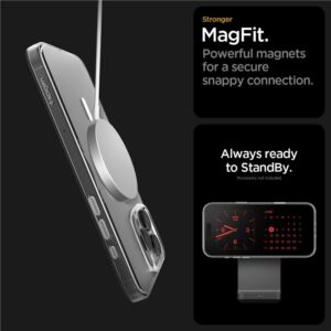 Spigen Thin Fit MagSafe dėklas skirtas Apple iPhone 16 Pro Max - Clear and White - Image 14