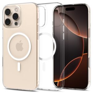 Spigen Thin Fit MagSafe dėklas skirtas Apple iPhone 16 Pro - Clear and White - Image 10