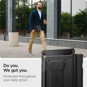 Spigen Rugged Armor "Pro" dėklas skirtas Samsung Galaxy Tab S10 FE+ 13.1 X620 / X626B - juodos spalvos - Image 12