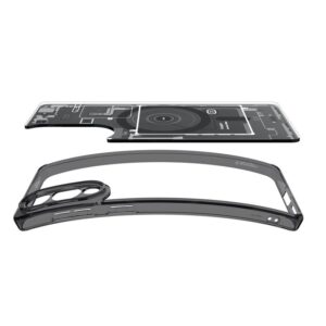 Spigen Ultra Hybrid Mag dėklas su MagSafe skirtas Samsung Galaxy S25 Edge su Print - juodos spalvos - Image 10