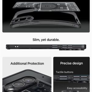 Spigen Ultra Hybrid Mag dėklas su MagSafe skirtas Samsung Galaxy S25 Edge su Print - juodos spalvos - Image 13