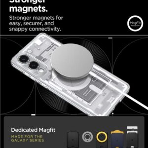 Spigen Ultra Hybrid Mag dėklas su MagSafe skirtas Samsung Galaxy S25 Edge su Print - baltos spalvos - Image 11