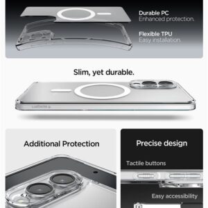 Spigen Ultra Hybrid Mag dėklas su MagSafe skirtas Samsung Galaxy S25 Edge - skaidrus - Image 13