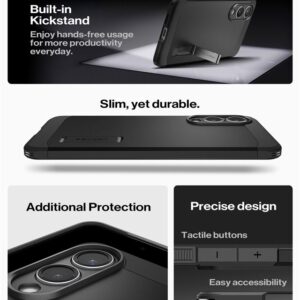 Spigen Tough Armor MagSafe dėklas skirtas Samsung Galaxy S25 Edge - juodos spalvos - Image 12
