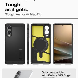 Spigen Tough Armor MagSafe dėklas skirtas Samsung Galaxy S25 Edge - juodos spalvos - Image 13