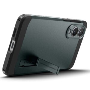 Spigen Tough Armor MagSafe dėklas skirtas Samsung Galaxy S25 Edge - Green/juodos spalvos - Image 15
