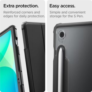 Spigen Ultra Hybrid Pro, juodos spalvos - Samsung Galaxy Tab S10 FE+ - Image 11