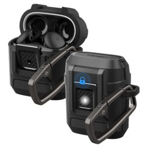 Spigen Lock Fit, matinės juodos spalvos - Google Pixel Buds 2a