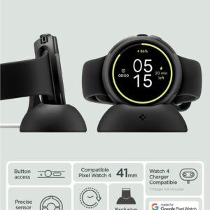 Spigen Liquid Air + Stand, matinės juodos spalvos - Google Pixel Watch 4 41mm - Image 10