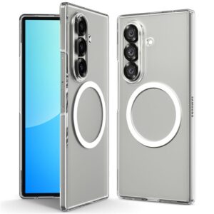 Spigen AirSkin Mag MagSafe Samsung Galaxy Z Fold 7 Crystal baltos spalvos ir skaidrus - Image 8