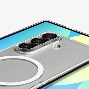 Spigen AirSkin Mag MagSafe Samsung Galaxy Z Fold 7 Crystal baltos spalvos ir skaidrus - Image 12