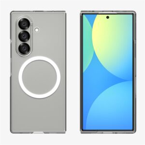 Spigen AirSkin Mag MagSafe Samsung Galaxy Z Fold 7 Crystal baltos spalvos ir skaidrus - Image 13