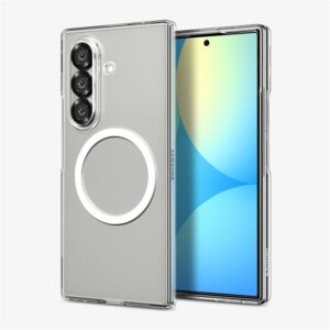 Spigen AirSkin Mag MagSafe Samsung Galaxy Z Fold 7 Crystal baltos spalvos ir skaidrus - Image 15