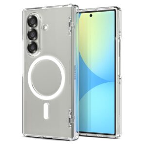 Skaidrus (Baltas) dėklas Samsung Galaxy Z Fold 7 telefonui "Spigen Ultra Hybrid Pro MAG" - Image 17