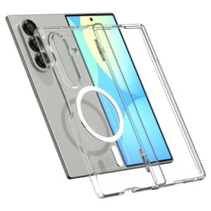 Skaidrus (Baltas) dėklas Samsung Galaxy Z Fold 7 telefonui "Spigen Ultra Hybrid Pro MAG" - Image 25