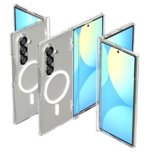 Skaidrus (Baltas) dėklas Samsung Galaxy Z Fold 7 telefonui "Spigen Ultra Hybrid Pro MAG" - Image 26