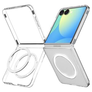 Spigen AirSkin Mag MagSafe Samsung Galaxy Z Flip 7 Crystal skaidrus ir baltos spalvos - Image 20