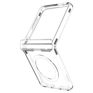 Spigen Ultra Hybrid Pro Mag MagSafe dėkals skirtas Samsung Galaxy Z Flip 7 - Clear and baltos spalvos - Image 20