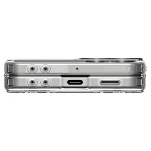 Spigen Ultra Hybrid Pro Mag MagSafe dėkals skirtas Samsung Galaxy Z Flip 7 - Clear and baltos spalvos - Image 18