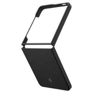 Juodas (Aramid) dėklas Samsung Galaxy Z Flip 7 telefonui "Spigen Airskin" - Image 20
