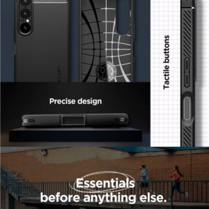 Spigen Rugged Armor dėklas skirtas Sony Xperia 1 VII - Matte juodos spalvos - Image 9