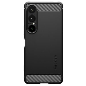 Spigen Rugged Armor dėklas skirtas Sony Xperia 1 VII - Matte juodos spalvos - Image 12