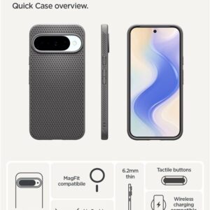 Spigen Liquid Air MagSafe dėklas skirtas Google Pixel 10 / 10 Pro - pilkos spalvos - Image 12