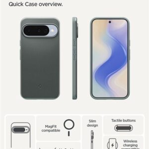 Spigen Thin Fit Mag MagSafe - dėklas skirtas Google Pixel 10 / 10 Pro Sage Green - Image 8