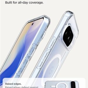 Spigen Ultra Hybrid Mag MagSafe dėklas skirtas Google Pixel 10 / 10 Pro - Clear and baltos spalvos - Image 14